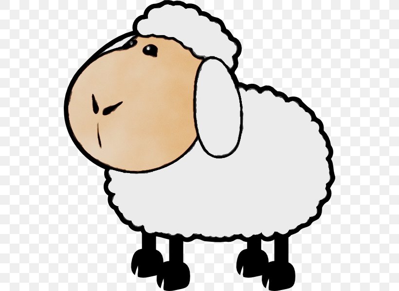 Sheep Transparency Lamb And Mutton Silhouette, PNG, 558x597px, Watercolor, Cartoon, Lamb And Mutton, Paint, Sheep Download Free