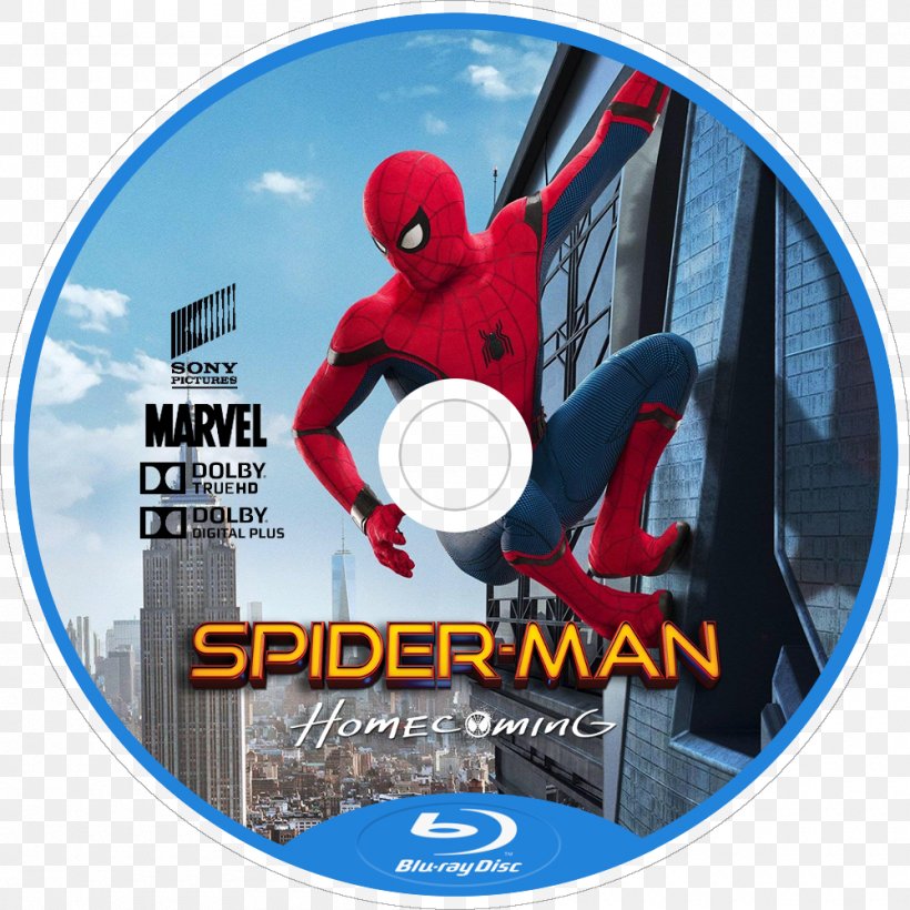 Spider-Man: Homecoming Film Series Iron Man Spider-Man: Homecoming Film Series Marvel Cinematic Universe, PNG, 1000x1000px, Spiderman, Brand, Captain America Civil War, Compact Disc, Dvd Download Free