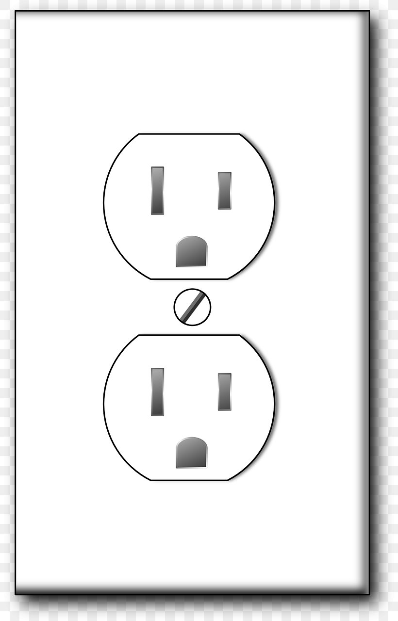 AC Power Plugs And Sockets Electricity Network Socket Clip Art, PNG, 806x1280px, Ac Power Plugs And Sockets, Ac Power Plugs And Socket Outlets, Area, Black And White, Electric Power Download Free