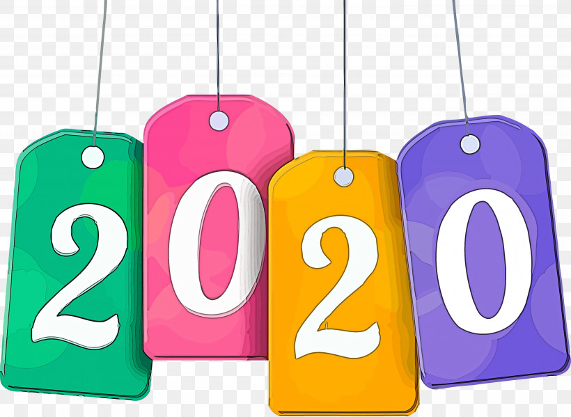 Happy New Year 2020 Happy 2020 2020, PNG, 2997x2192px, 2020, Happy New Year 2020, Birthday Candle, Happy 2020, Magenta Download Free