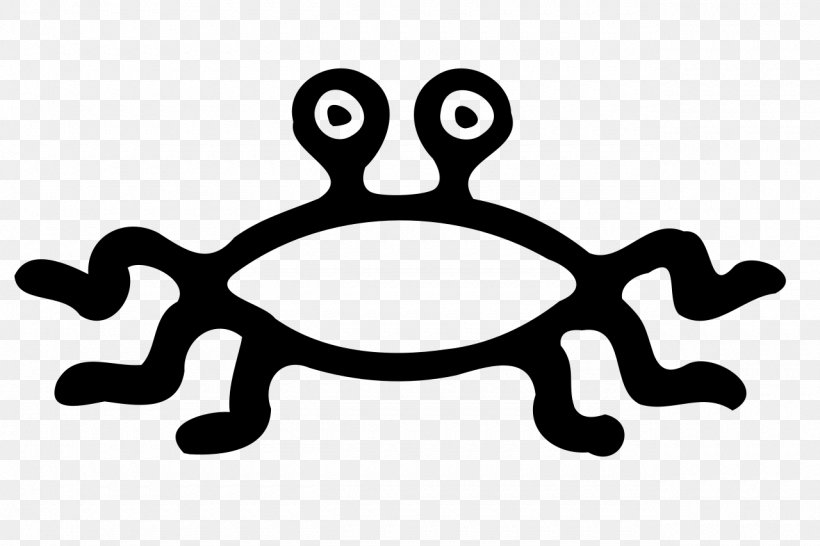 The Gospel Of The Flying Spaghetti Monster Logo Pastafarianism Atheism, PNG, 1280x853px, Flying Spaghetti Monster, Atheism, Bathyphysa Conifera, Black, Black And White Download Free