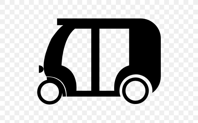 Auto Rickshaw Car Three-wheeler, PNG, 512x512px, Auto Rickshaw, Automotive Design, Black, Black And White, Car Download Free