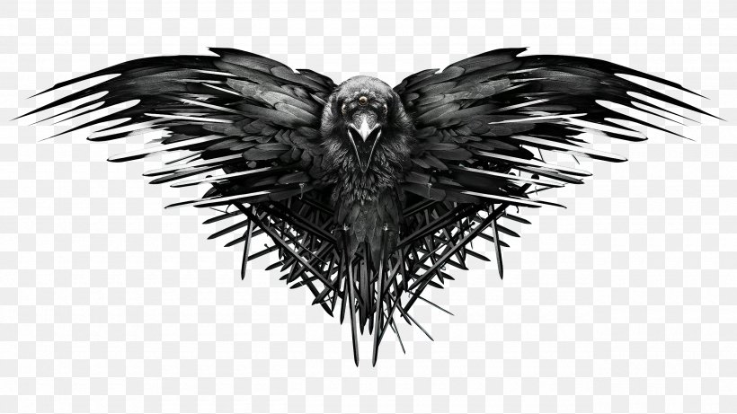 Bran Stark Three-Eyed Raven Daenerys Targaryen Daario Naharis Khal Drogo, PNG, 2560x1440px, Bran Stark, Beak, Bird, Bird Of Prey, Black And White Download Free