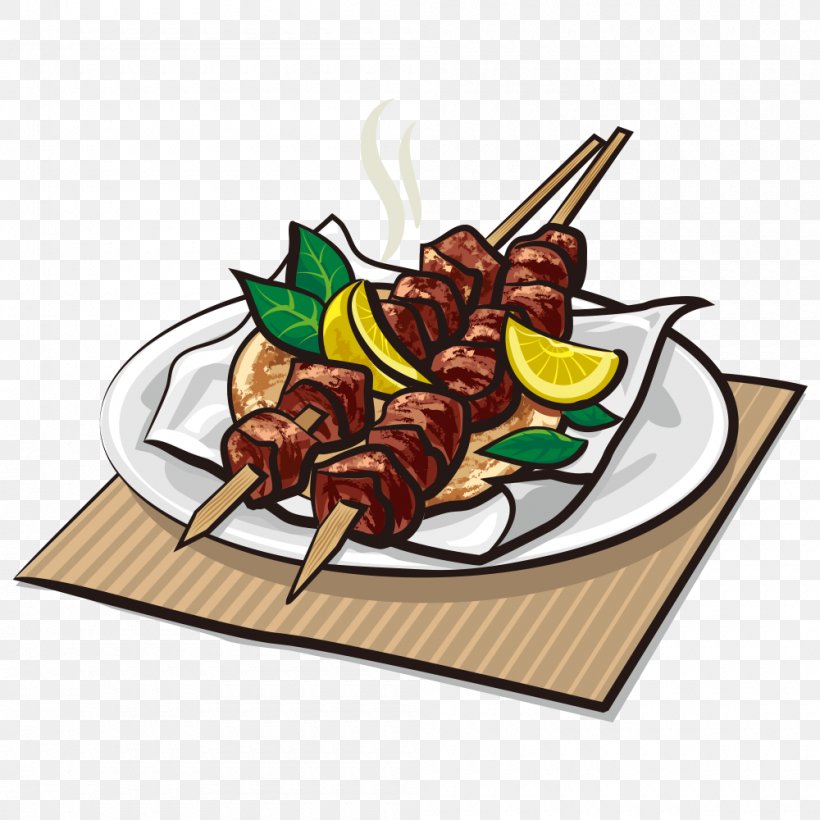 Greek Cuisine Kebab Indian Cuisine Souvlaki Gyro, PNG, 1000x1000px, Kebab, Animal Source Foods, Asian Food, Clip Art, Cuisine Download Free