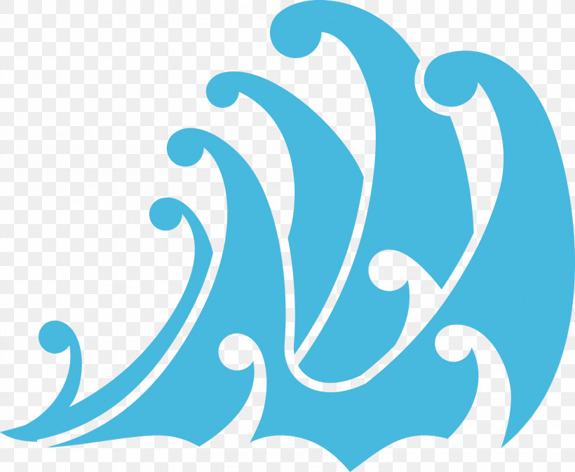 Aqua Turquoise Teal Font Pattern, PNG, 3000x2467px, Water Wave, Aqua, Logo, Paint, Teal Download Free