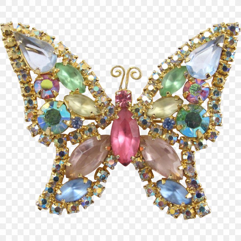 Butterfly Brooch Earring Imitation Gemstones & Rhinestones, PNG, 1829x1829px, Butterfly, Antique, Brooch, Costume Jewelry, Earring Download Free