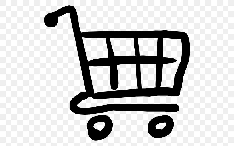 Shopping Cart E-commerce, PNG, 512x512px, Shopping, Area, Artwork, Black, Black And White Download Free