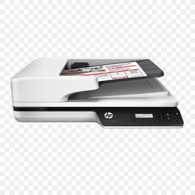 Hewlett-Packard HP Scanjet Pro 3500 F1 Flatbed Scanner Image Scanner Automatic Document Feeder HP ScanJet Pro 2500 F1, PNG, 1200x1200px, Hewlettpackard, Automatic Document Feeder, Computer, Computer Software, Document Download Free