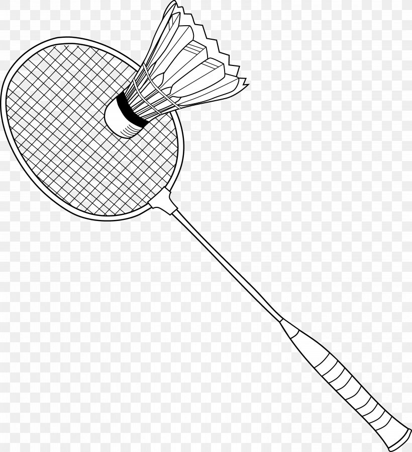 Badmintonracket Net Shuttlecock Clip Art, PNG, 5890x6455px, Badminton, Area, Badmintonracket, Basketball, Black And White Download Free