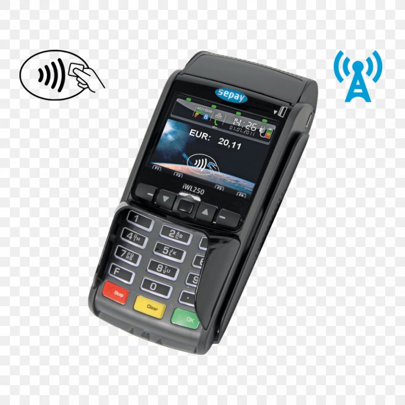 Electronic Cash Terminal Ingenico Computer Terminal Point Of Sale, PNG, 854x854px, Electronic Cash Terminal, Cellular Network, Communication Device, Computer Terminal, Electronic Cash Download Free