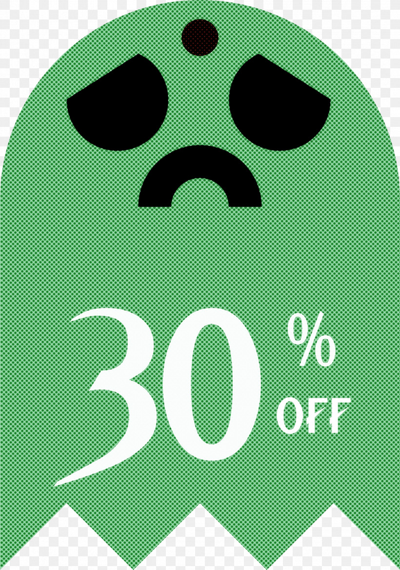 Halloween Discount 30% Off, PNG, 2106x3000px, 30 Off, Halloween Discount, Green, Line, Meter Download Free