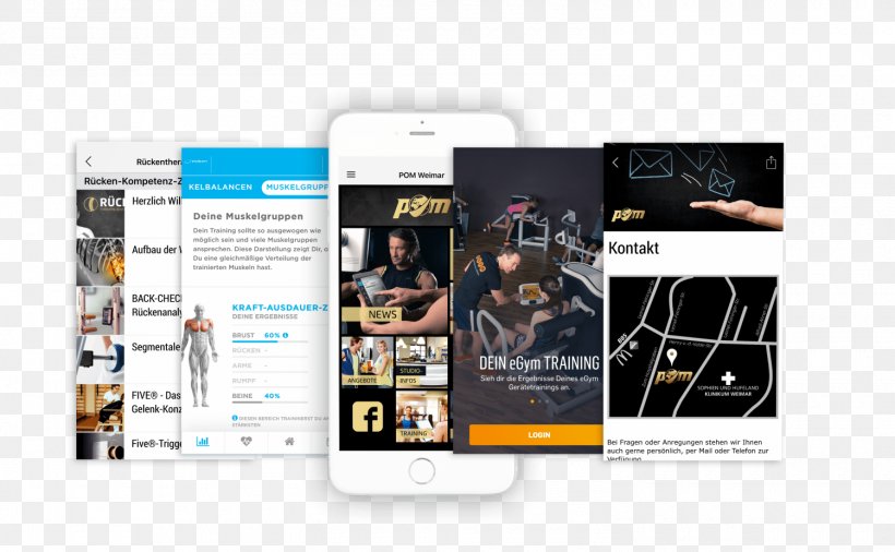 POM Weimar Am Klinikum Fitness Centre Physical Fitness Multimedia, PNG, 1500x926px, Fitness Centre, Advertising, Brand, Communication, Display Advertising Download Free