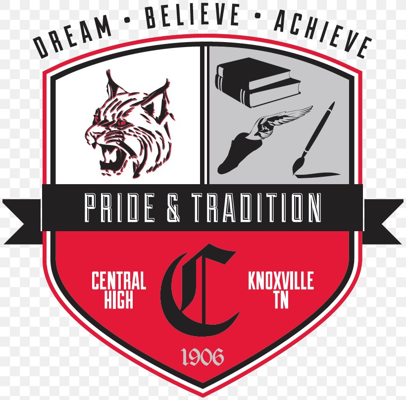Central High School National Secondary School Knoxville, PNG, 810x808px, Central High School, Area, Bobcat, Brand, Emblem Download Free