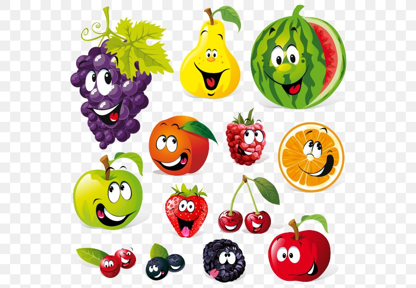 Vegetable Fruit Cartoon Clip Art, PNG, 567x567px, Fruit, Art, Cartoon, Clip Art, Emoticon Download Free