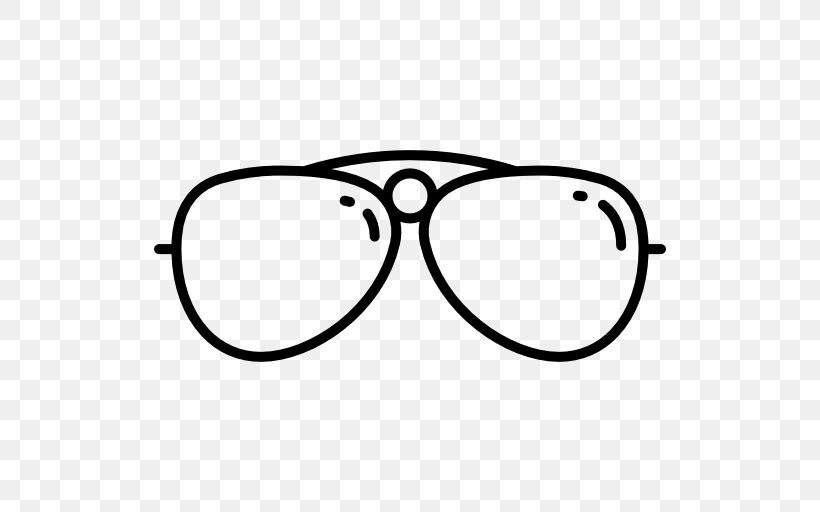Aviator Sunglasses Goggles, PNG, 512x512px, Glasses, Area, Aviator Sunglasses, Black, Black And White Download Free