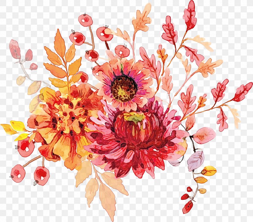 Watercolor Floral Background, PNG, 2441x2142px, Watercolor, Chrysanthemum, Crossstitch, Cut Flowers, Dahlia Download Free