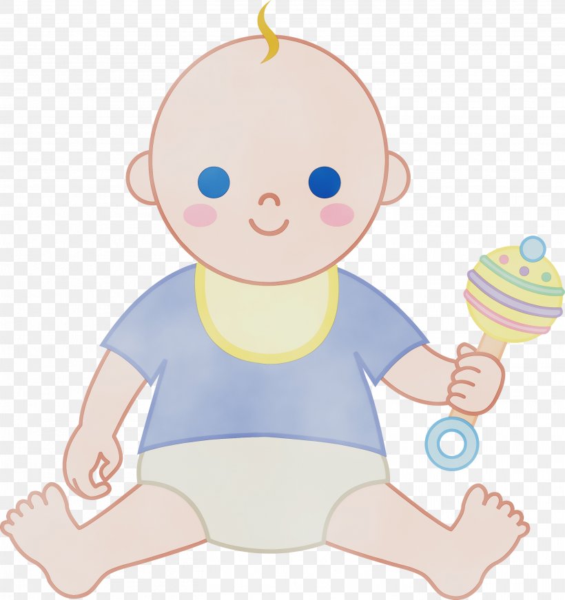Baby Boy, PNG, 2822x3000px, Watercolor, Baby, Baby Rattle, Boy, Cartoon Download Free