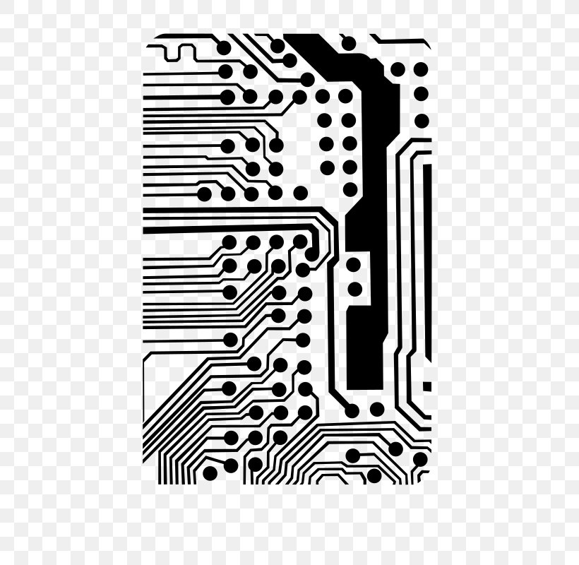 Electronic Circuit Electrical Network Printed Circuit Board Wiring Diagram Clip Art, PNG, 658x800px, Electronic Circuit, Black, Black And White, Brand, Circuit Breaker Download Free