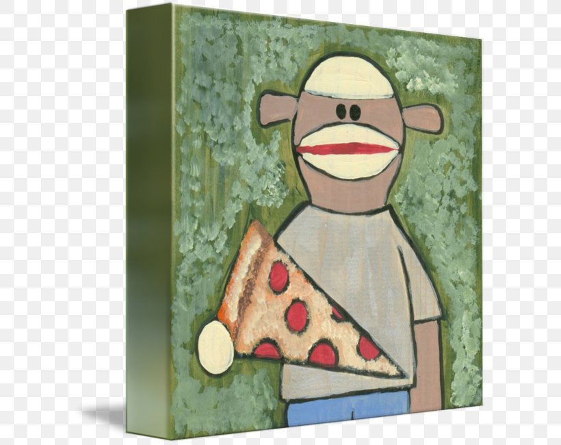 Gallery Wrap Sock Monkey Cartoon Canvas, PNG, 606x650px, Gallery Wrap, Animal, Art, Canvas, Cartoon Download Free