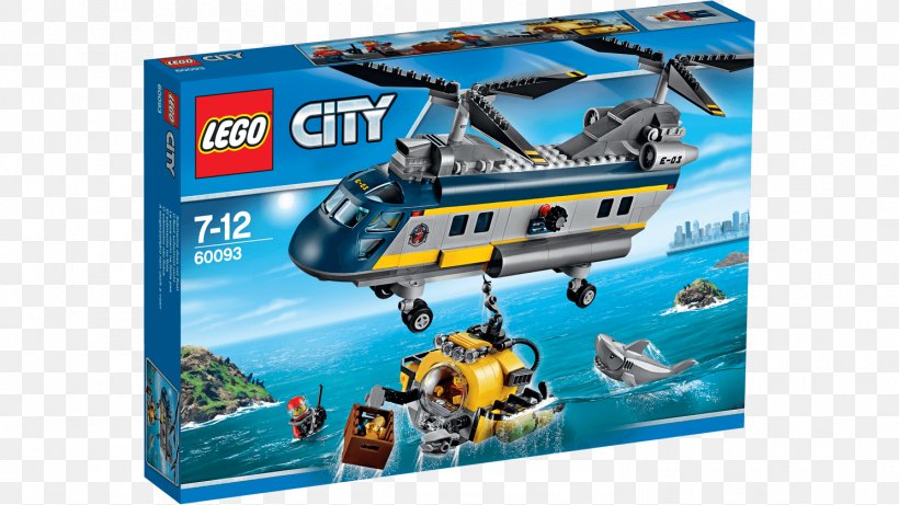 Lego City LEGO 60093 Deep Sea Helicopter, PNG, 1488x837px, Lego City, Deep Sea, Deepsea Exploration, Helicopter, Lego Download Free