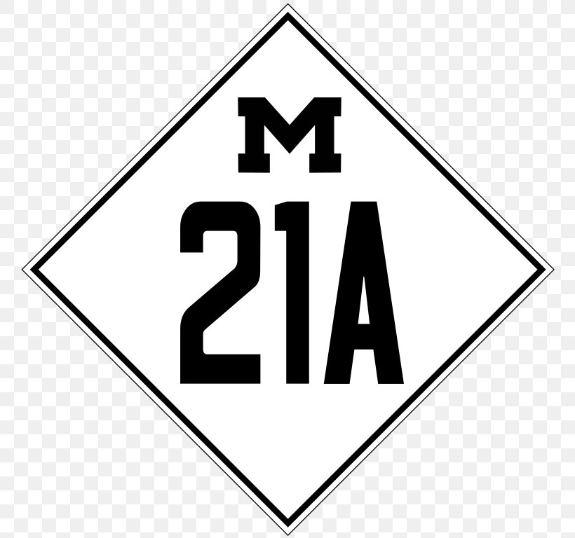 M-211 Michigan State Trunkline Highway System Interstate 210 And State Route 210 US Interstate Highway System, PNG, 768x768px, Interstate 210 And State Route 210, Area, Black And White, Brand, Highway Download Free