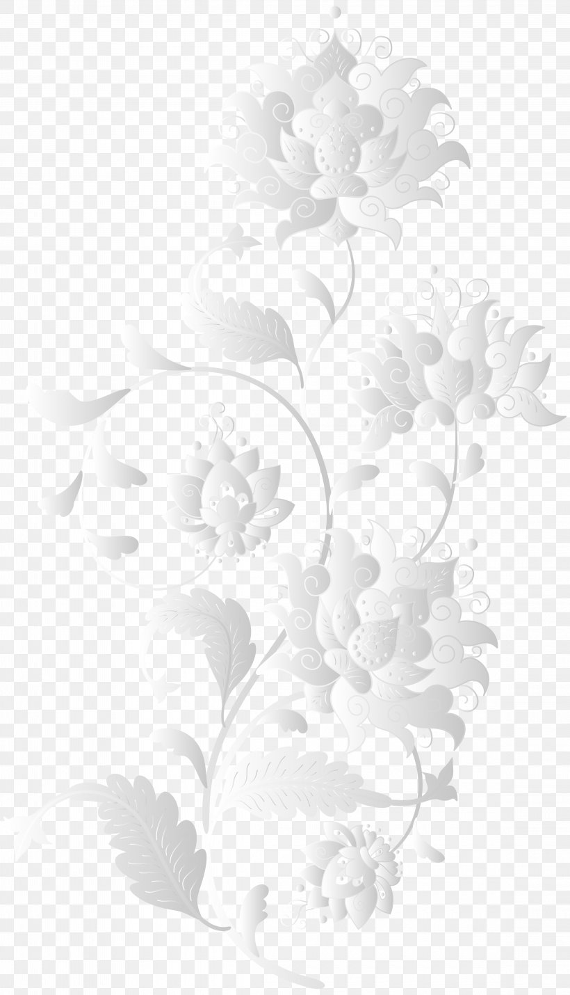 Cut Flowers Floral Design Floristry, PNG, 4585x8000px, Flower, Black And White, Branch, Cut Flowers, Drawing Download Free