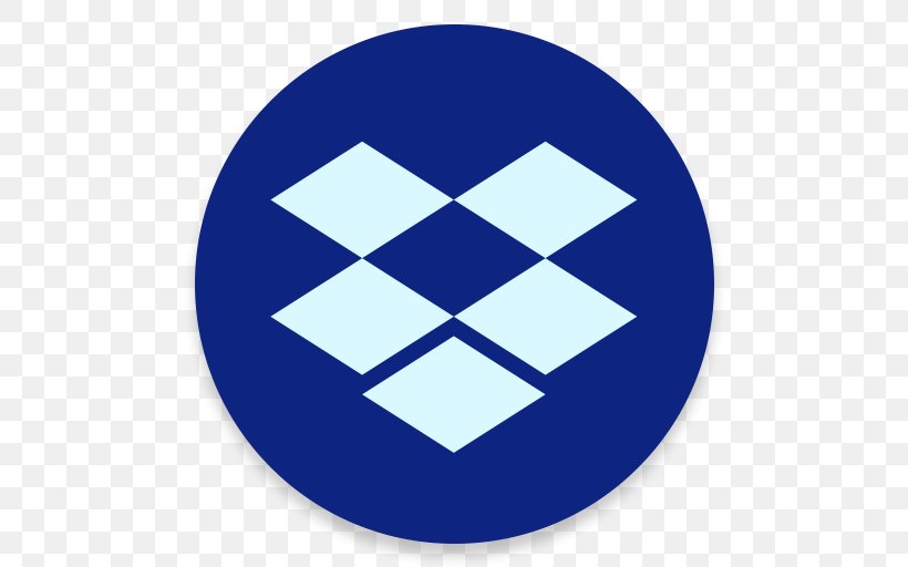Dropbox Download, PNG, 512x512px, Dropbox, Area, Blue, Electric Blue, Files Download Free