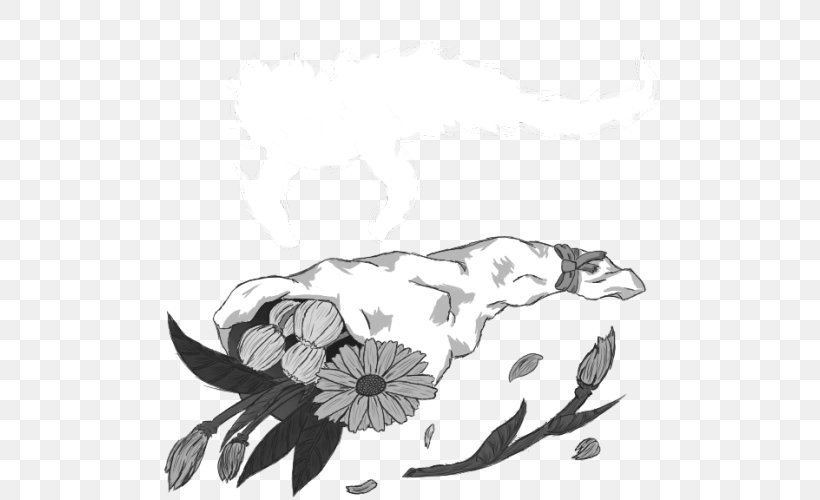 Petal Drawing Black And White Sketch, PNG, 500x500px, Petal, Artwork, Black, Black And White, Drawing Download Free