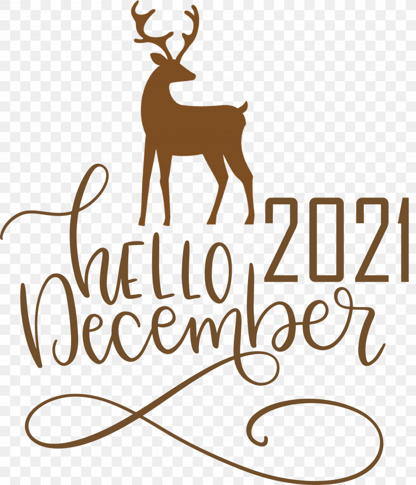 Hello December December Winter, PNG, 2572x3000px, Hello December, Antler, Biology, December, Deer Download Free