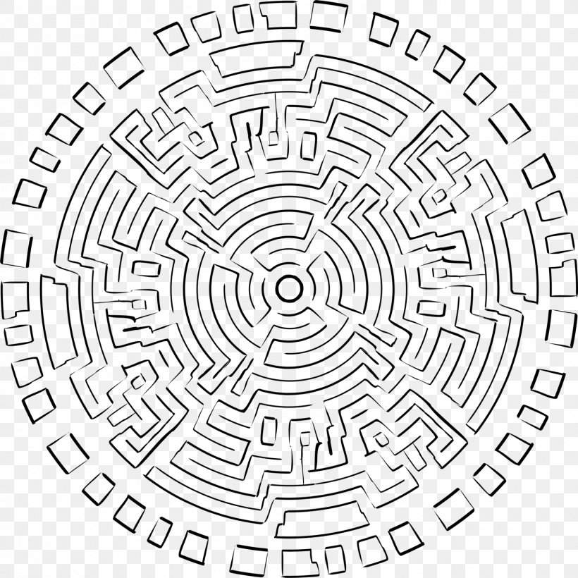 Maya Civilization Labyrinth Maze Drawing Line Art, PNG, 1600x1601px, Maya Civilization, Ancient Maya Art, Area, Art, Black And White Download Free