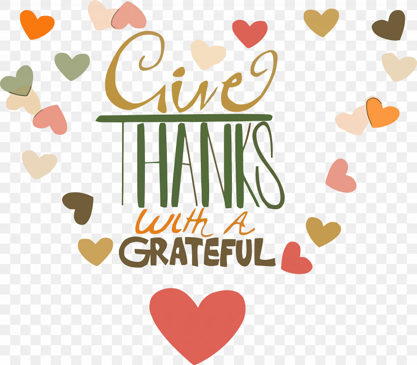 Give Thanks Thanksgving, PNG, 3000x2632px, Give Thanks, Heart, Logo, Love, Text Download Free