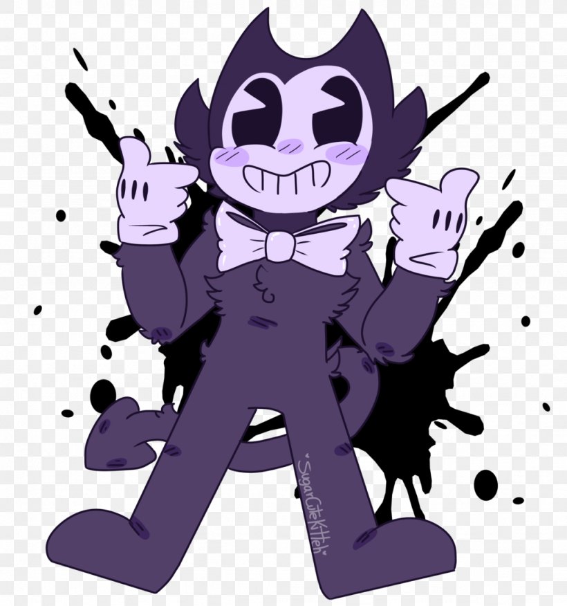 Bendy And The Ink Machine Drawing Fan Art, PNG, 1024x1094px, Bendy And The Ink Machine, Art, Cartoon, Cuteness, Drawing Download Free