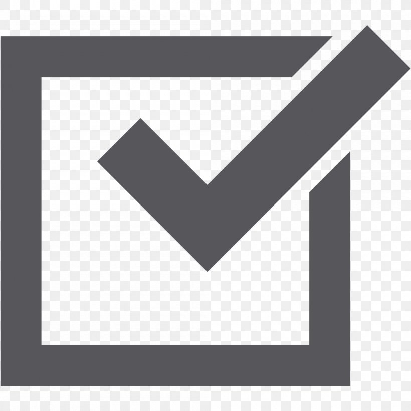 Check Mark Checkbox Clip Art Symbol, PNG, 1000x1000px, Check Mark, Black, Black And White, Brand, Button Download Free