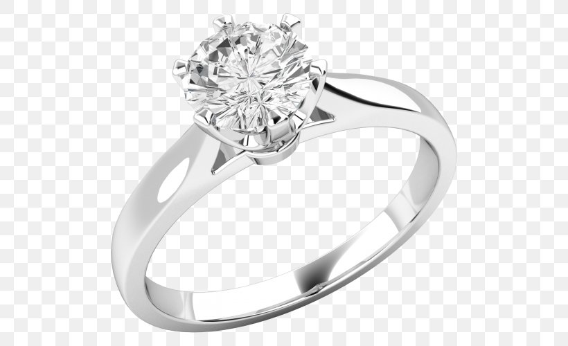 Diamond Wedding Ring Engagement Ring Brilliant, PNG, 500x500px, Diamond, Body Jewelry, Brilliant, Carat, Colored Gold Download Free