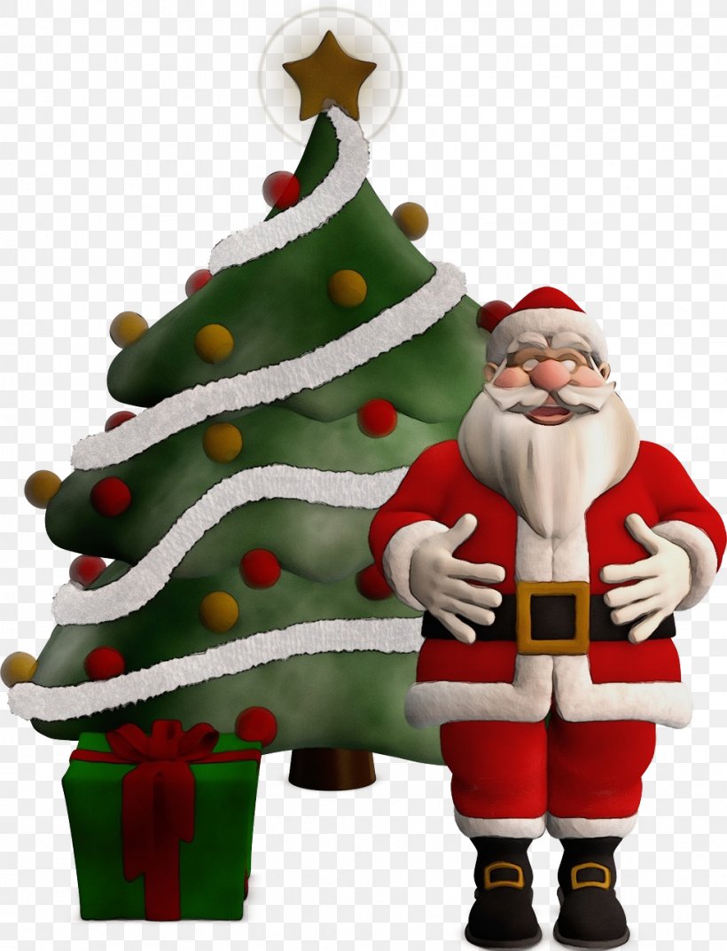 Santa Claus, PNG, 979x1280px, Watercolor, Christmas, Christmas Decoration, Christmas Eve, Christmas Ornament Download Free