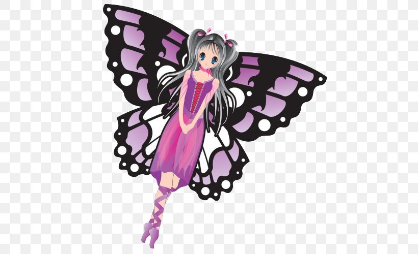 Sport Kite Fairy Ripstop Box Kite, PNG, 500x500px, Kite, Box Kite, Brush Footed Butterfly, Butterfly, Doll Download Free