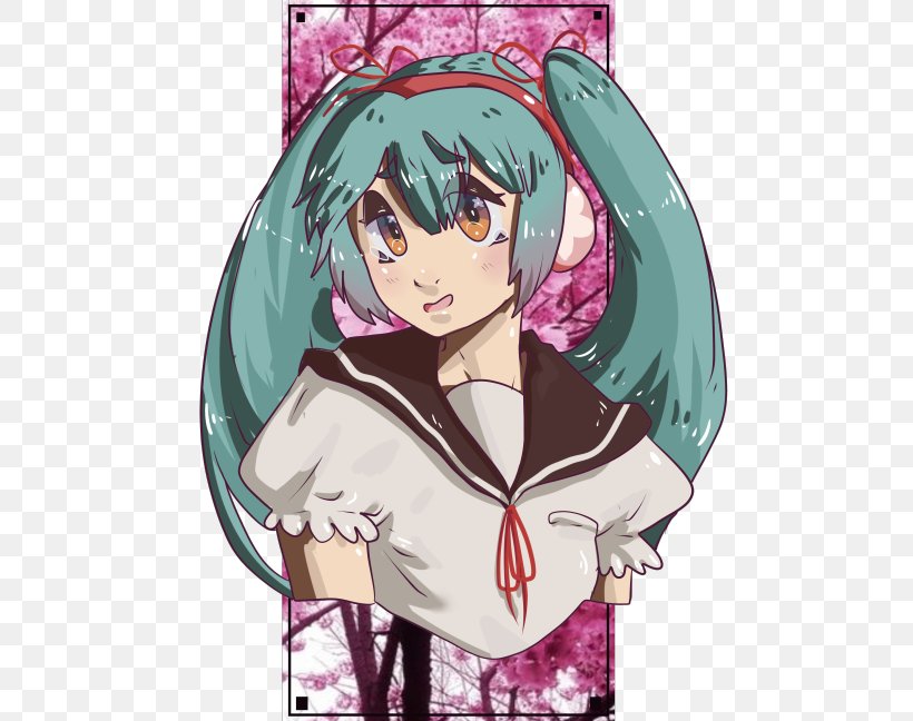 Hatsune Miku Vocaloid Crypton Future Media Figma Character, PNG, 500x648px, Watercolor, Cartoon, Flower, Frame, Heart Download Free