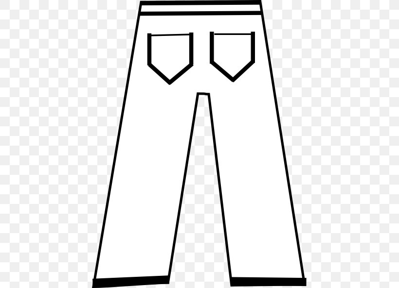Pants Jeans White Clip Art, PNG, 456x593px, Pants, Area, Bellbottoms, Black, Black And White Download Free