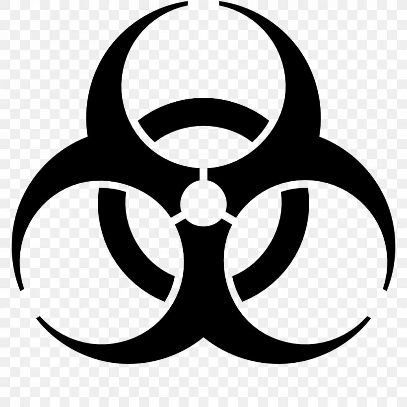 Biological Hazard Symbol Sign Clip Art, PNG, 1040x1040px, Biological Hazard, Artwork, Biological Warfare, Black And White, Hazard Symbol Download Free