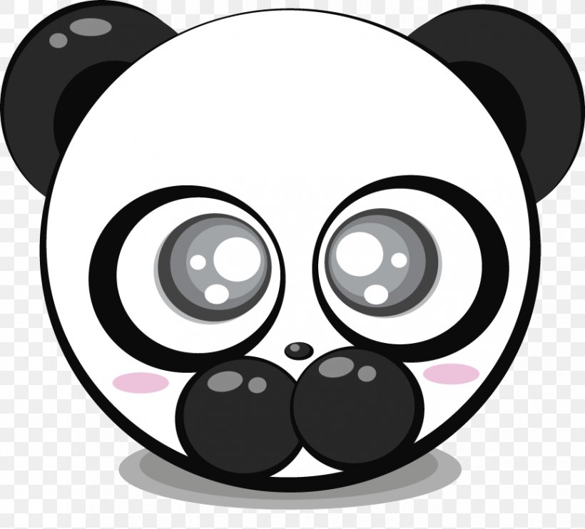 Giant Panda Bear Red Panda Image Clip Art, PNG, 864x782px, Giant Panda, Bear, Black, Black And White, Cartoon Download Free
