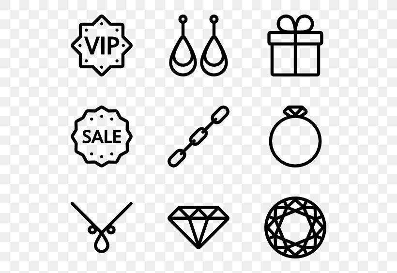 Jewellery Symbol Clip Art, PNG, 600x564px, Jewellery, Area, Auto Part, Black, Black And White Download Free