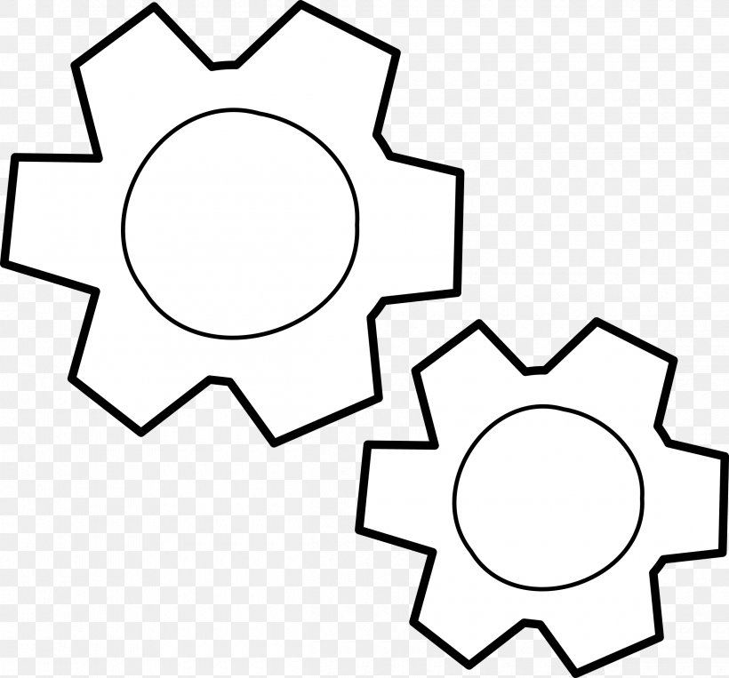 Gear Manufacturing Clip Art Vector Graphics Pressure Angle, PNG, 2400x2235px, Gear, Area, Artwork, Black, Black And White Download Free