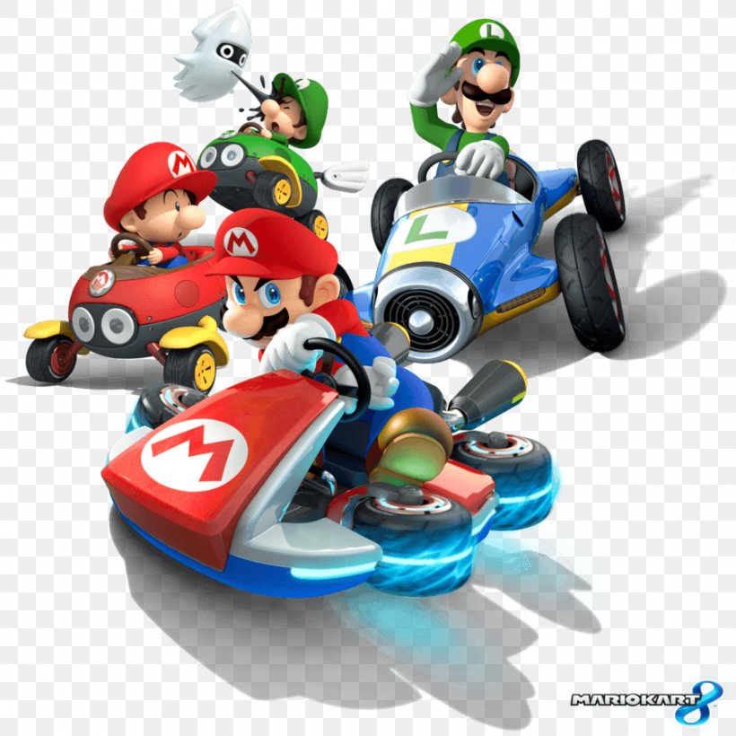 Mario Kart 8 Deluxe Super Mario Kart Mario Kart 7 Mario Bros., PNG, 894x894px, Mario Kart 8, Bowser, Figurine, Luigi, Mario Download Free