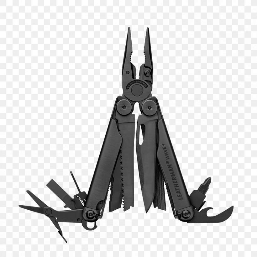 Multi-function Tools & Knives Leatherman Knife Wave, PNG, 1000x1000px, Multifunction Tools Knives, Black And White, Black Oxide, Blade, Cold Weapon Download Free