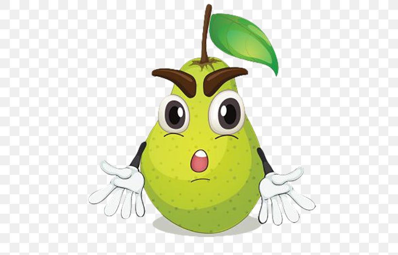 Pear Royalty-free Illustration, PNG, 500x525px, Pear, Amphibian, Cartoon, Drawing, Fictional Character Download Free