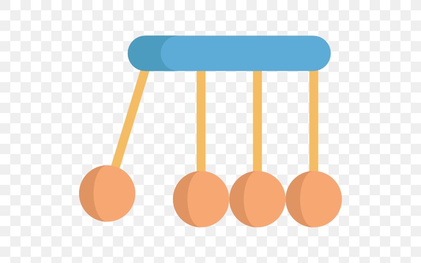 Scalable Vector Graphics Newton's Cradle Computer Icons Momentum, PNG, 512x512px, Newtons Cradle, Isaac Newton, Momentum, Orange, Physics Download Free