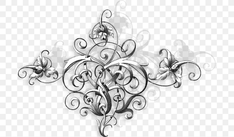 Black And White Motif, PNG, 693x481px, Black And White, Artwork, Black, Body Jewelry, Decor Download Free