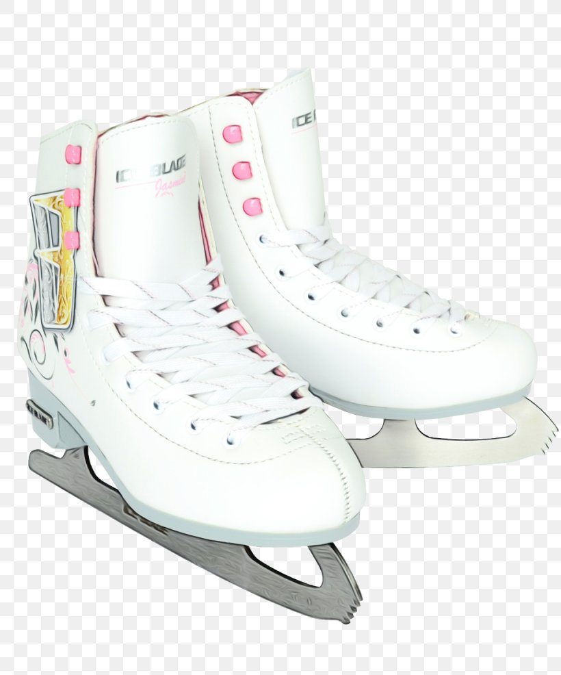 Figure Skate Footwear Ice Hockey Equipment White Ice Skate, PNG, 1230x1479px, Watercolor, Figure Skate, Footwear, Ice Hockey Equipment, Ice Skate Download Free