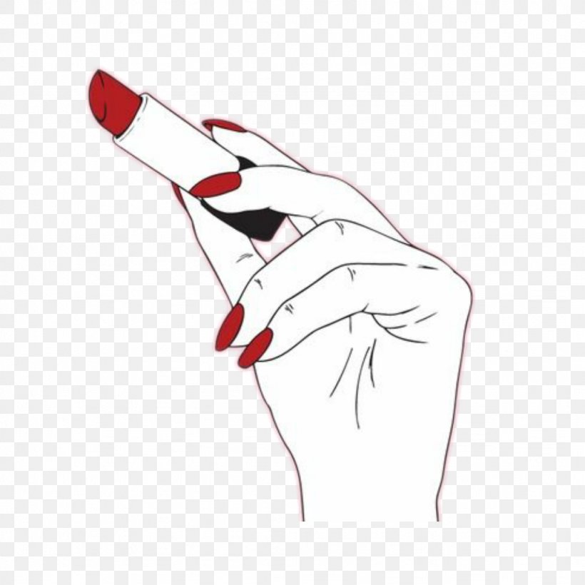 Nail Red Hand Lipstick, PNG, 1024x1024px, Watercolor, Cartoon, Flower, Frame, Heart Download Free
