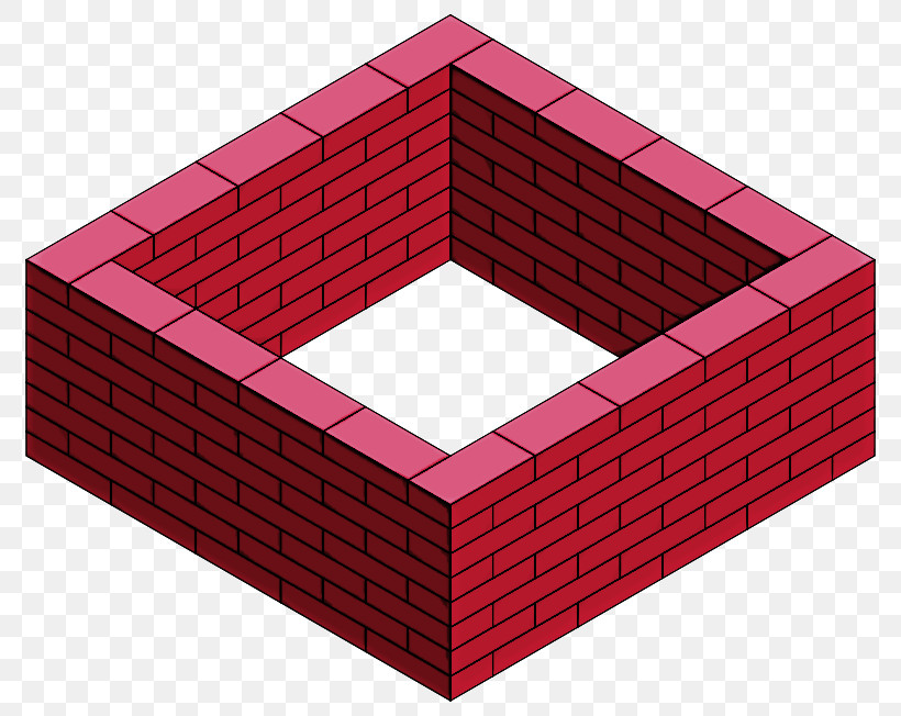 Red Brick Pink Rectangle Architecture, PNG, 800x652px, Red, Architecture, Brick, Pink, Rectangle Download Free